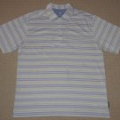 Mens Callaway X Series Short Sleeve SS Golf Polo Shirt XLarge Striped Blue White