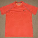 Mens Under Armour Heatgear Loose Short Sleeve SS Shirt SM Small Orange Athletic
