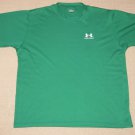 Mens Under Armour Short Sleeve SS Shirt Athletic Workout Fitness L Large Green