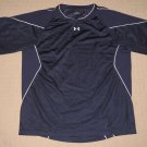 Mens Under Armour Short Sleeve SS Shirt Athletic Workout Fitness LG Large Blue