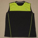 Mens PUMA Dry Cell Sleeveless Tank Top Small Black Yellow Athletic Fitness Yoga