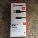 Griffin Data Cable/Software for USB Type C, Retail Packaging, Black (GC41637)