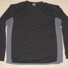 Mens Nike Sphere Long Sleeve LS Shirt Large Black Gray Athletic Running Workout