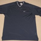 Mens Nike Mesh Short Sleeve SS Shirt L Large Blue Athletic Fitness Gym Workout