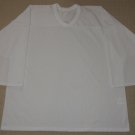 Mens Adult Hockey Practice Jersey XLarge CCM White Long Sleeve Shirt Polyester