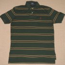 Mens Ralph Lauren Short Sleeve SS Casual Polo Shirt M Medium Striped Horse Logo