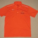 Mens Nike Dri-Fit Clio Mustangs High School SS Golf Polo Shirt M Medium Orange