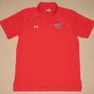 Mens Under Armour UA Heatgear Loose Achiever Aces SS Polo Shirt MD Medium Red
