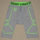 Mens Under Armour Cup Pocket Baseball Compression Padded Shorts MD Medium Gray