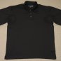 Mens Pebble Beach Performance Short Sleeve SS Golf Polo Shirt Large Black Solid