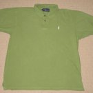Mens Ralph Lauren Short Sleeve Casual Polo Shirt L Large Green Solid Horse Logo