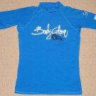 Body Glove Rash Guard Surf Short Sleeve SS Shirt Youth Large Blue UV Protection