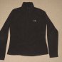 Womens The North Face TKA 100 Microvelour 1/4 Zip Fleece Pullover Small Black