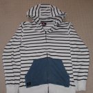 Mens Quiksilver Boardriding Zip Up Hoodie Sweatshirt Jacket S Small Striped