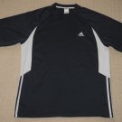 Mens Adidas Athletic Running Fitness Workout Short Sleeve SS Shirt Large Blue