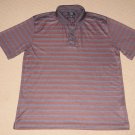 Mens Cutter & Buck CB Drytec Luxe Short Sleeve SS Golf Polo Shirt XL Striped