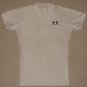 Mens Under Armour UA Compression Base Layer Short Sleeve Shirt MD Medium White