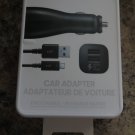 Samsung Adaptive Fast Charge Dual Port Car Charger Adapter With Cable