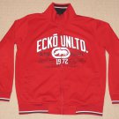 Mens Marc Ecko Unlimited UNLTD. Full Zipper Track Jacket Medium Red Long Sleeve