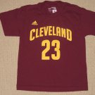 NBA LeBorn James Cleveland Cavaliers Adidas The Go-To Tee T Shirt Youth Small 8