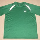 Mens Reebok Athletic Fitness Running Workout Short Sleeve SS Shirt XLarge Green