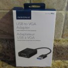 Insignia USB to VGA Adapter - NS-PU96203-C NEW- OPEN BOX - FREE SHIPPING