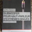Rocketfish 3.6m (12 ft.) Subwoofer Cable (RF-G1214-C) NEW FREE SHIPPING