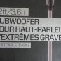 Rocketfish 3.6m (12 ft.) Subwoofer Cable (RF-G1214-C) NEW FREE SHIPPING