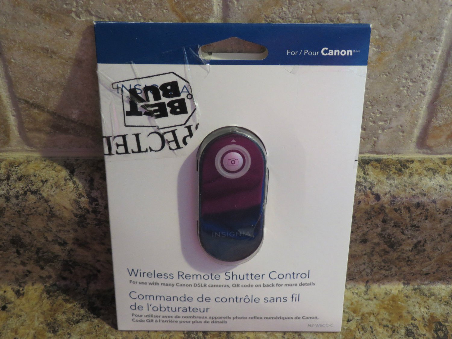 Insignia Remote Wireless Shutter Control For Canon (NS-WSCC-C) NEW- Open Box