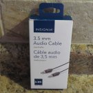Insignia 3 ft AUX Audio Cable Low Profile 3.5 mm Black - NS-LW16-C NEW OPEN BOX