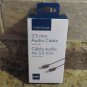 Insignia 3 ft AUX Audio Cable Low Profile 3.5 mm Black - NS-LW16-C NEW OPEN BOX