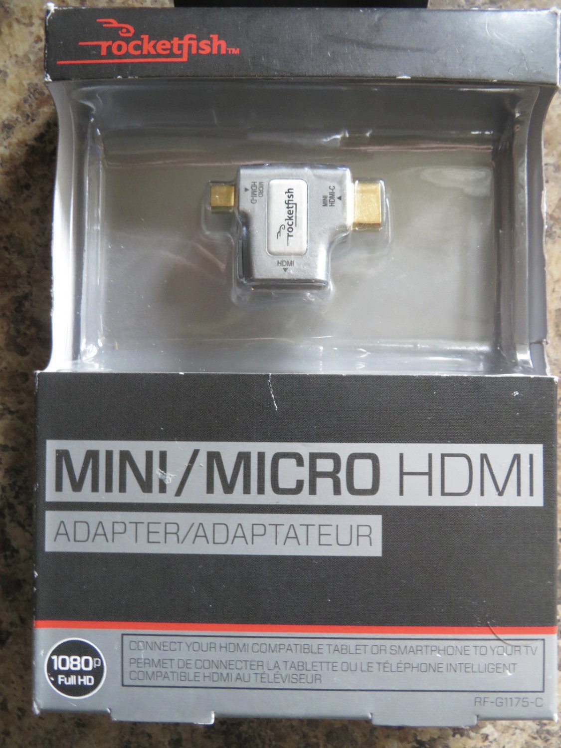 Rocketfish Mini/Micro HDMI Adapter (RF-G1175-C) NEW (Open Box) FREE SHIPPING