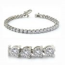 3 CTW, diamond tennis bracelet in 10k gold