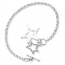 Sterling Silver Fancy Stars Bracelet