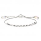 Sterling Silver Swarovski Crystal Tassel Adjustable Bracelet