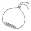 Sterling Silver CZ Brilliant Embers Adjustable Bracelet