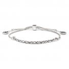 Sterling Silver Filigree Drops Adjustable Bracelet