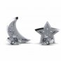 Star and moon earring 1/5ct diamond gold best selling earrings for women H-I1