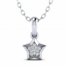 Star Pendant 1/10ct Natural Diamond Pendant with 18 inch chain H I1 best selling