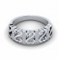 Jane Seymour ring 1/10ct diamond gold open heart ring for women best sellingring