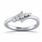 Diamond Accent Anniversary Ring 5 diamond white gold ring size US 5 to 9