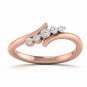 Diamond Accent Anniversary Ring 5 diamond white gold ring size US 5 to 9