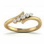 Diamond Accent Anniversary Ring 5 diamond white gold ring size US 5 to 9