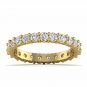Eternity ring 1.51ct natural diamond engagement ring size US 7 for women 2.50 mm