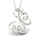 Butterfly Pendant 1/10ct Natural Diamond Gold Necklace for Baby Girl and Women