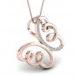 Butterfly Pendant 1/10ct Natural Diamond Gold Necklace for Baby Girl and Women