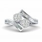 Baguette diamond engagement ring for women 1/2ct diamond gold ring size US 5-9
