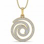 Women's Diamond Necklace 3/8ct diamond pendant for Women with 18" rope chain