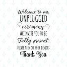 Free Free 308 Unplugged Wedding Sign Svg SVG PNG EPS DXF File
