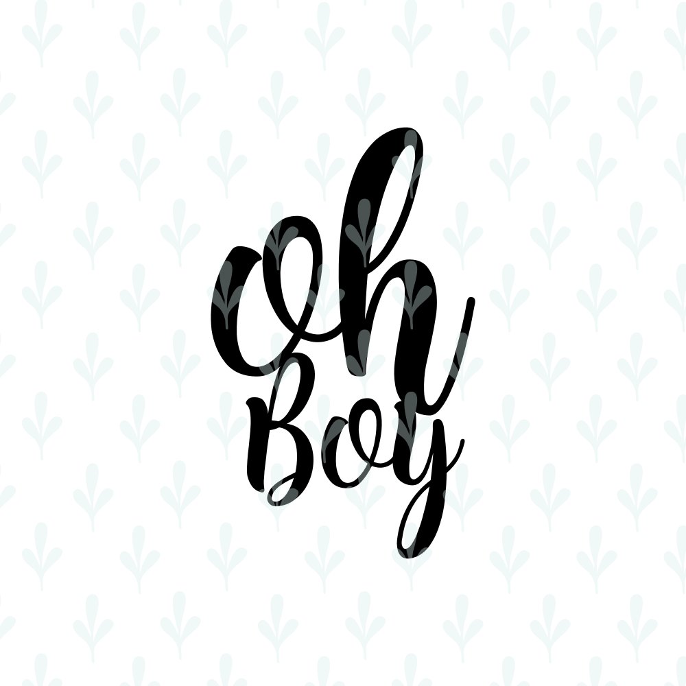 Download Oh Boy Cake Topper SVG Files for Cricut, DIY Baby Shower ...